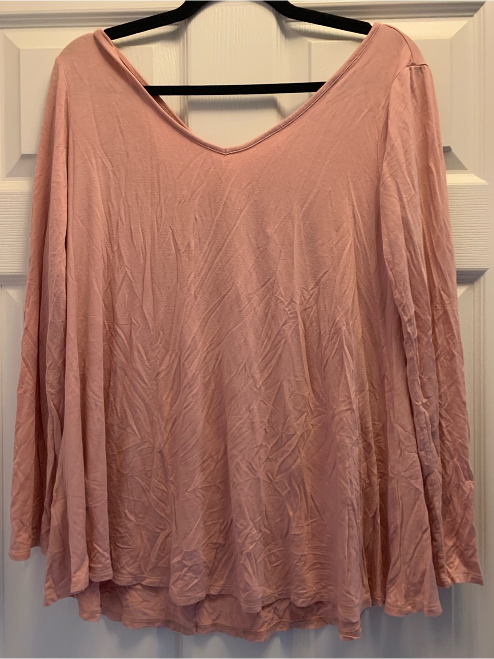 Women’s Cover Stitched Pink Top Size Medium